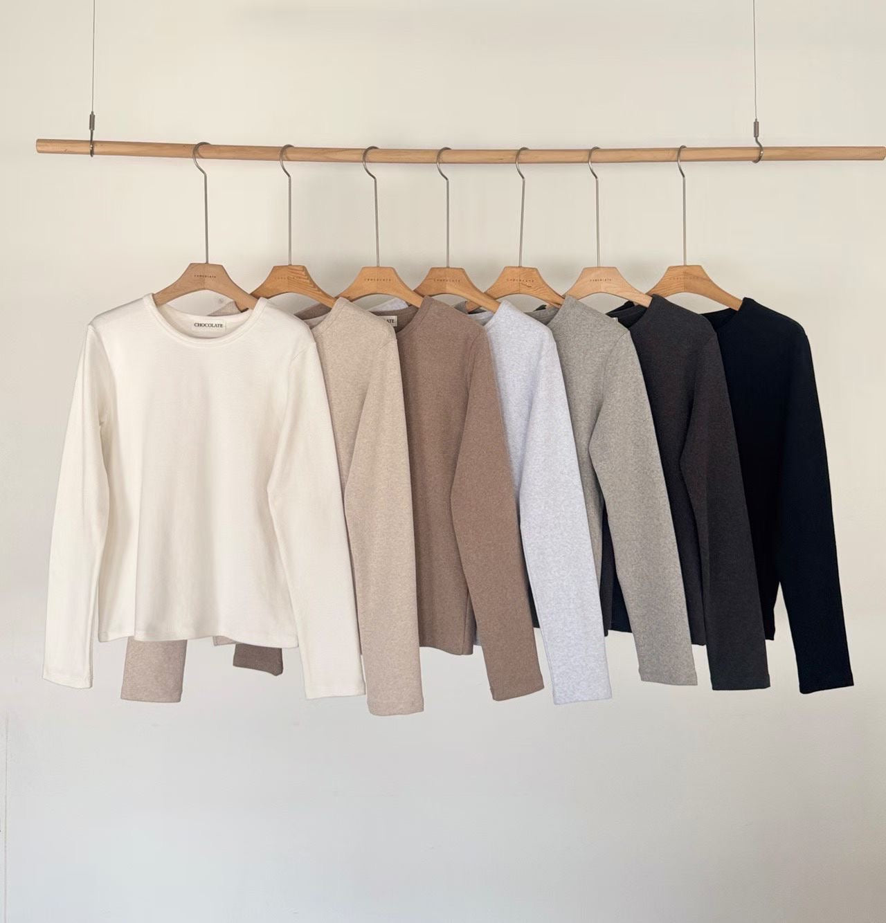 KR直送 厚實感純棉上衣 7色入 1W91150