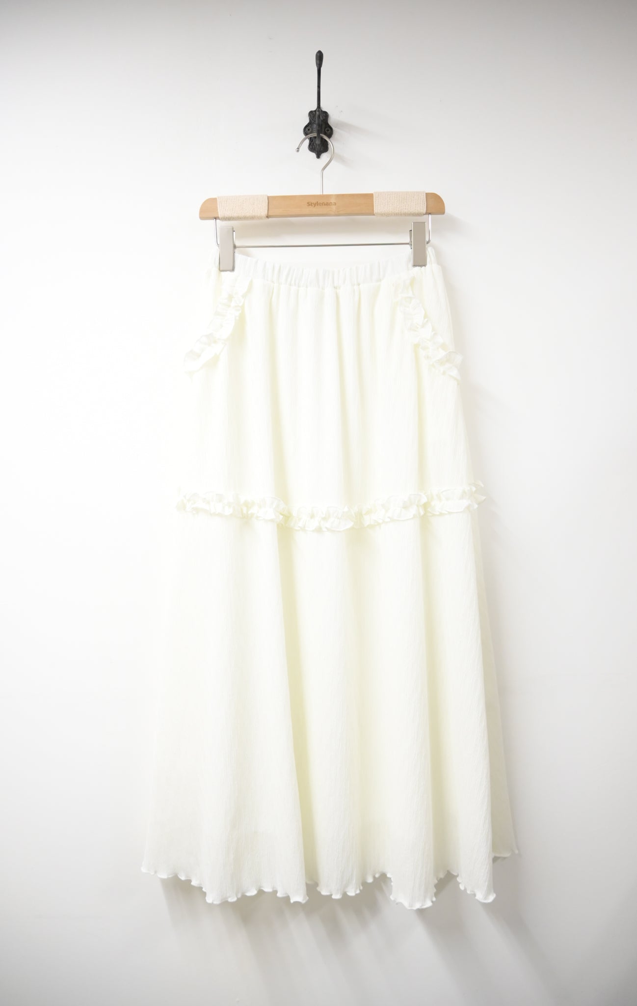 Ruffle拼邊半身裙 3色入 W10103