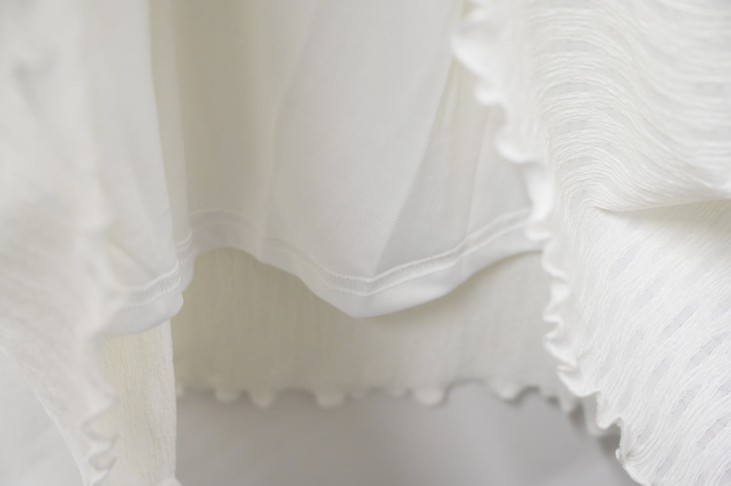 Ruffle拼邊半身裙 3色入 W10103