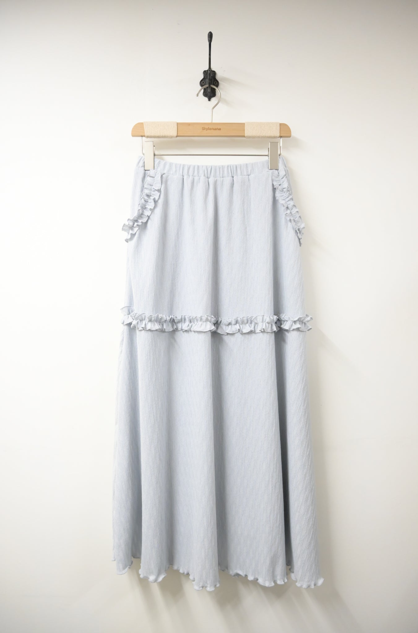 Ruffle拼邊半身裙 3色入 W10103