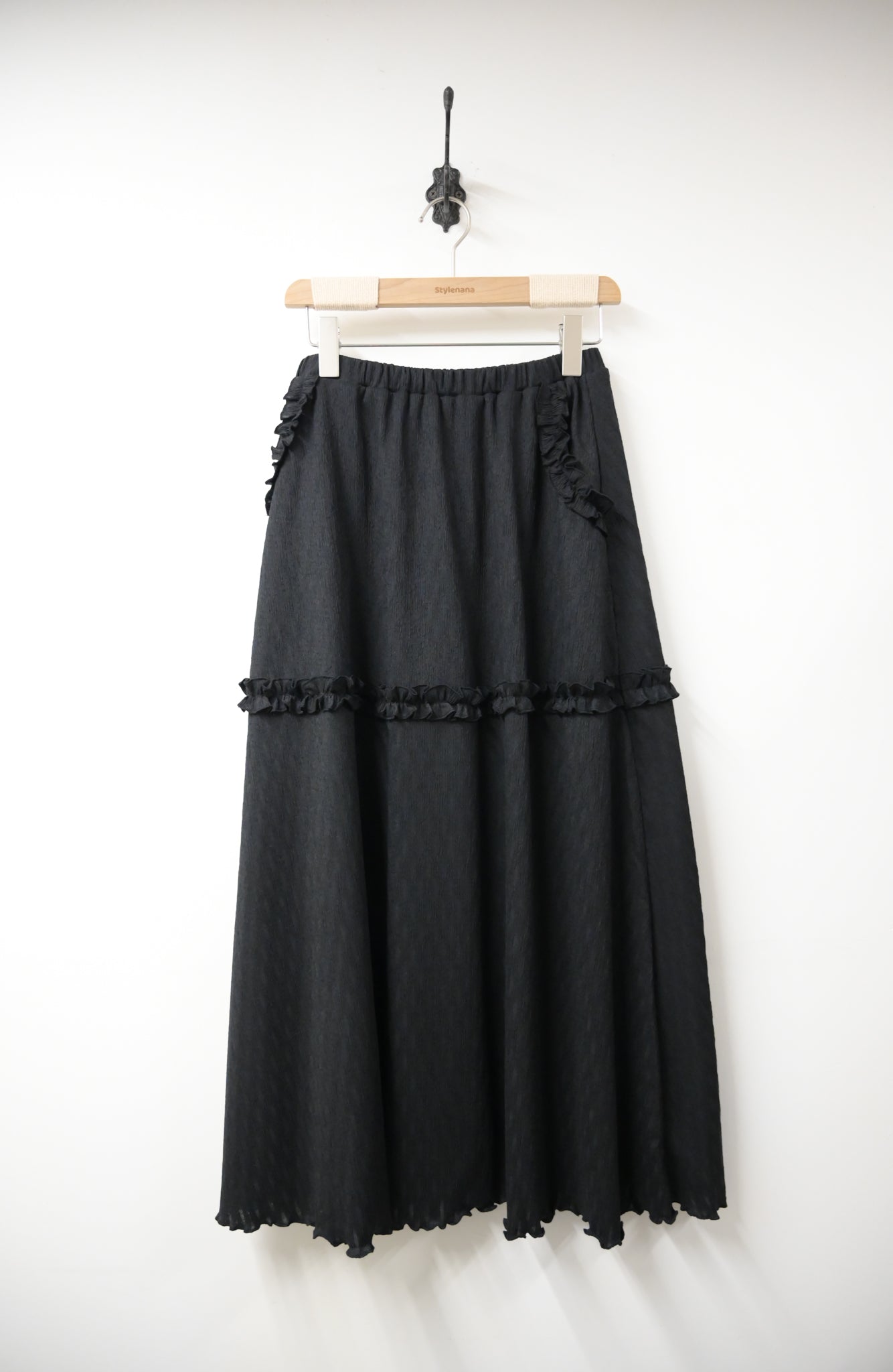 Ruffle拼邊半身裙 3色入 W10103