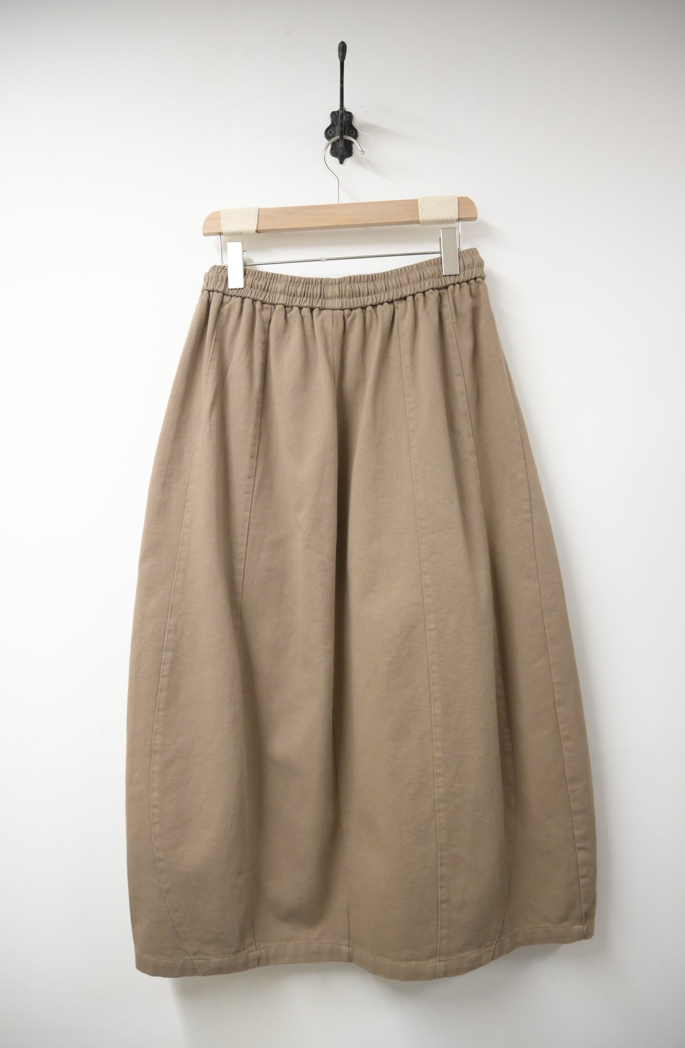 泡泡邊斜布料半身裙 3色入 W10113