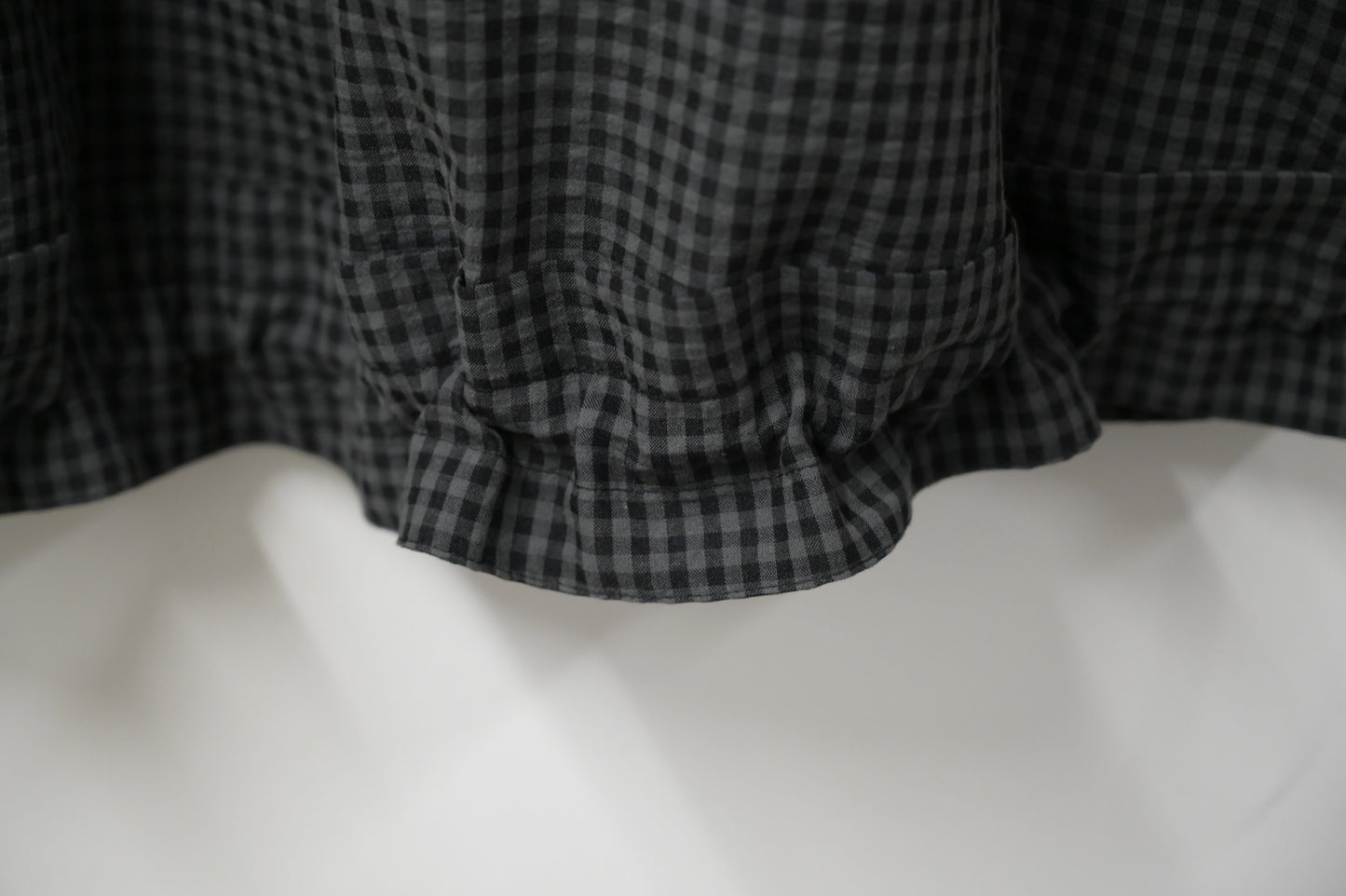 日系格仔泡泡裙 3色入 S10219