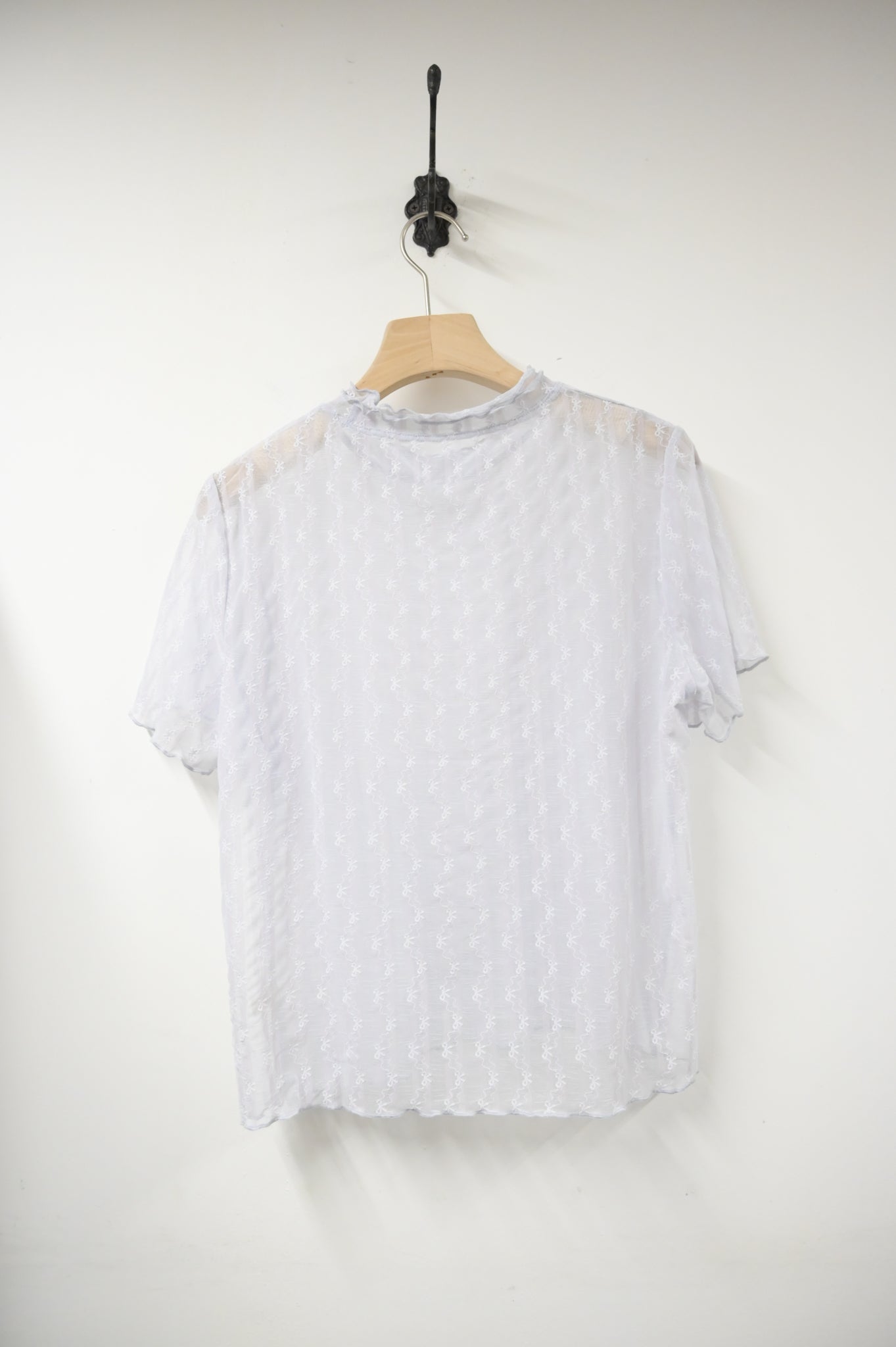 夏季・蝴蝶結透視上衣 2色入 1S10438