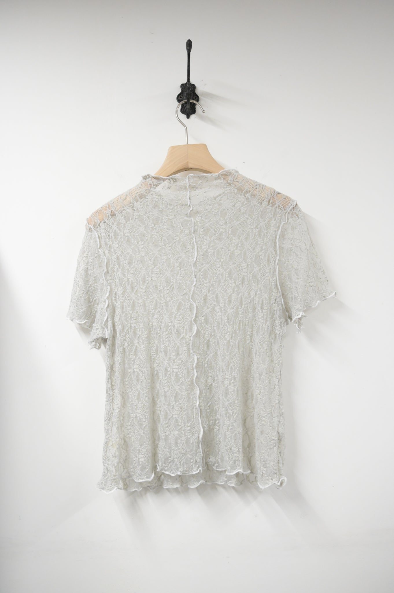 夏季・綑邊透視Lace上衣 2色入 1S10726