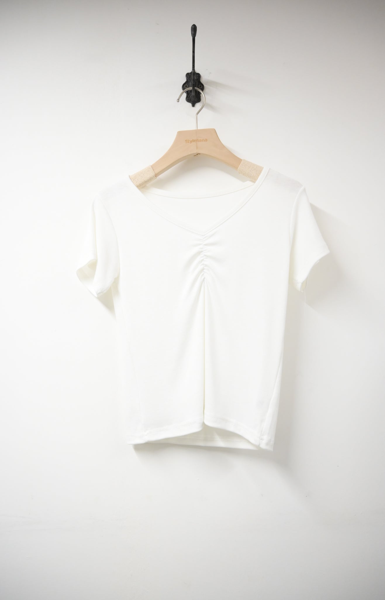 KR直送 抓胸超彈親膚棉Tee 3色入 S90619