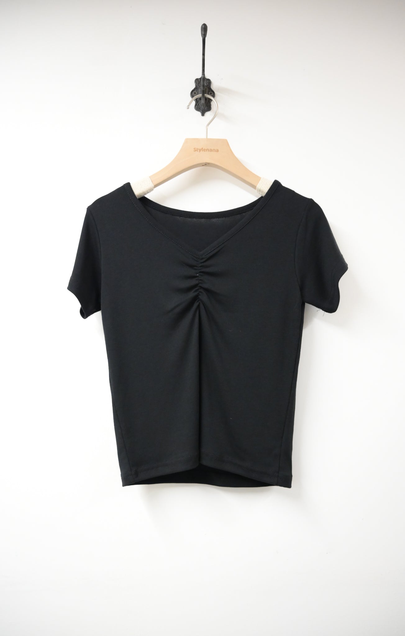 KR直送 抓胸超彈親膚棉Tee 3色入 S90619