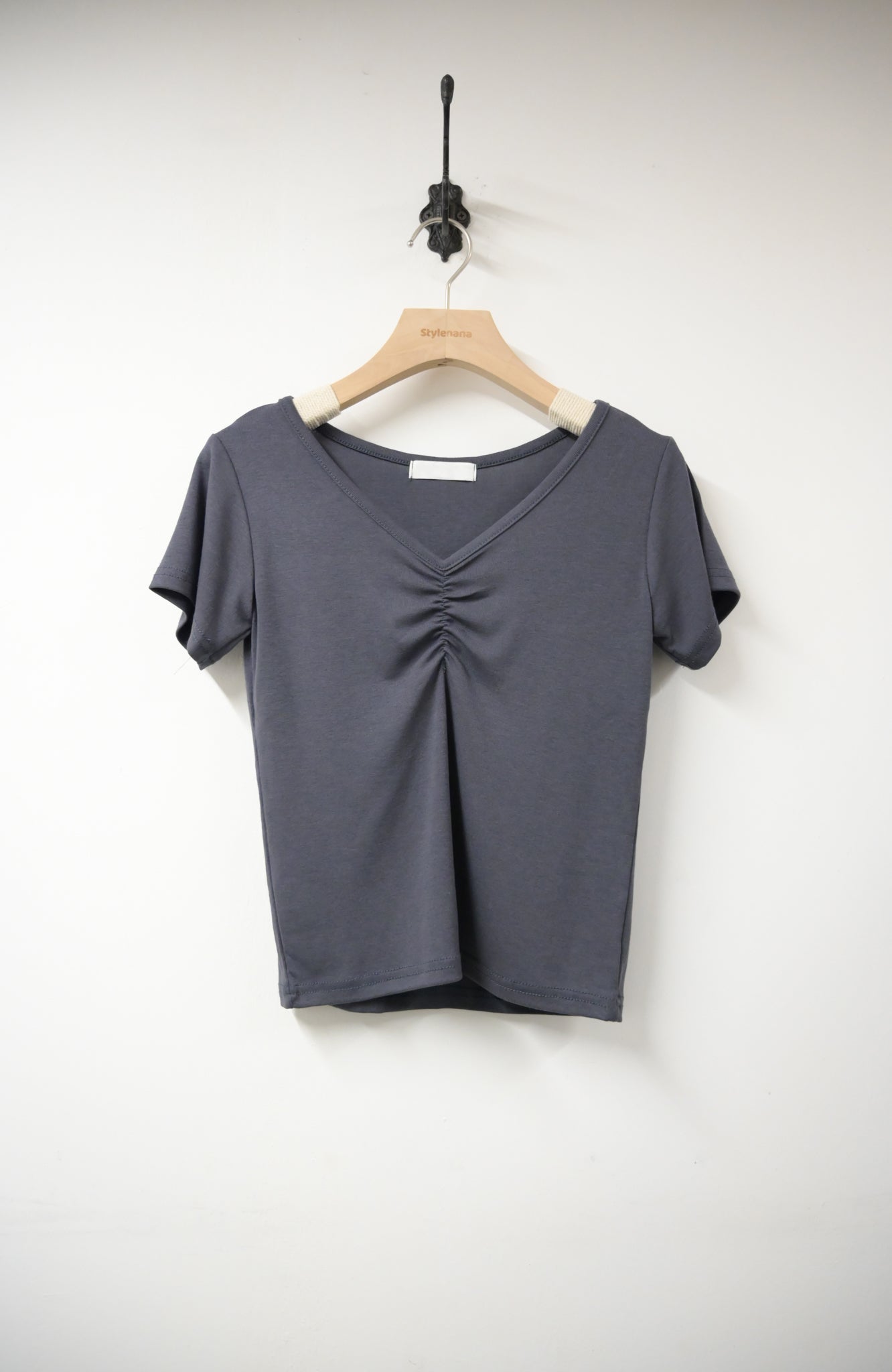 KR直送 抓胸超彈親膚棉Tee 3色入 S90619
