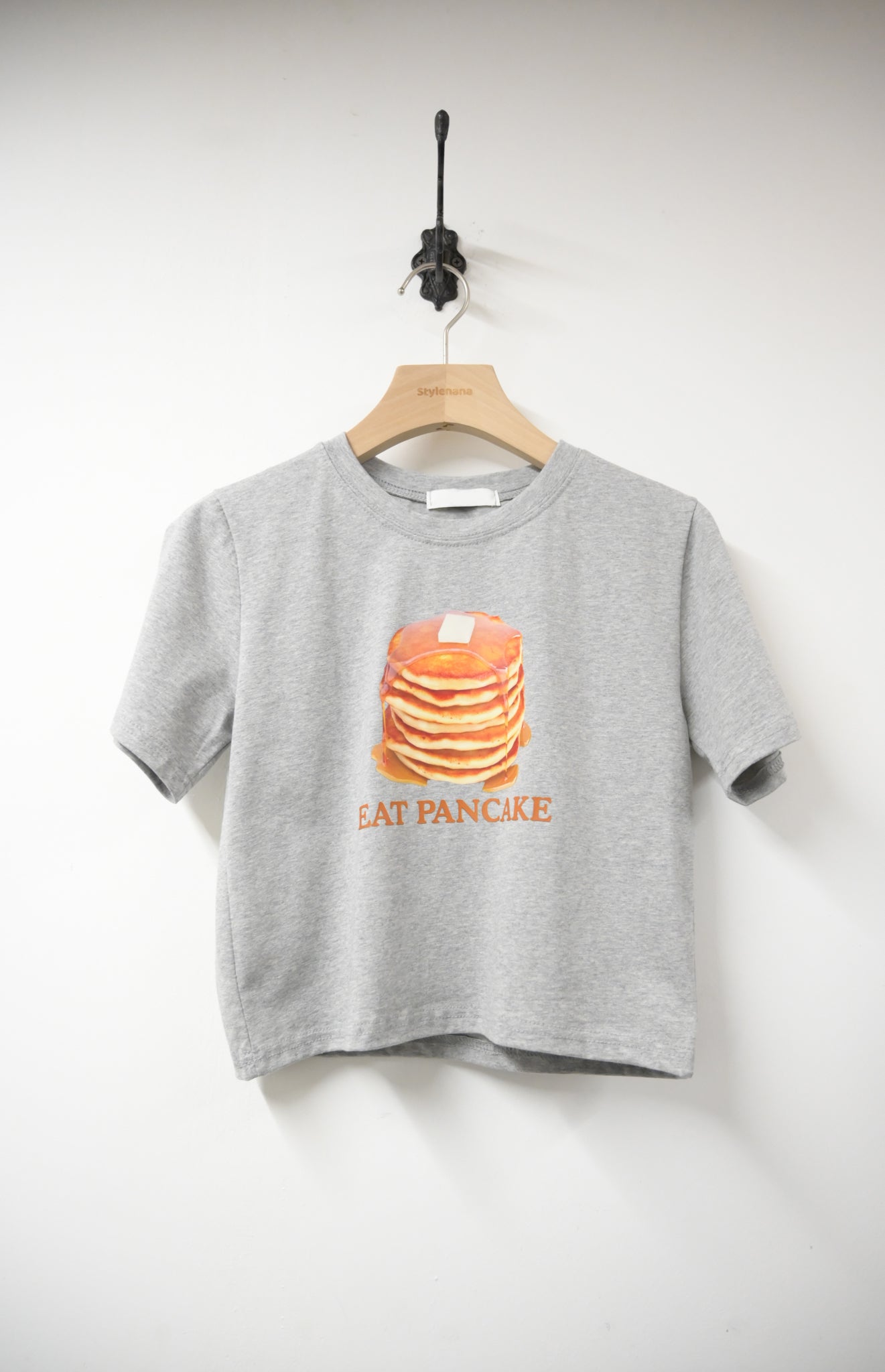 KR直送 Pancake Print Cropped Tee 3色入 S90618