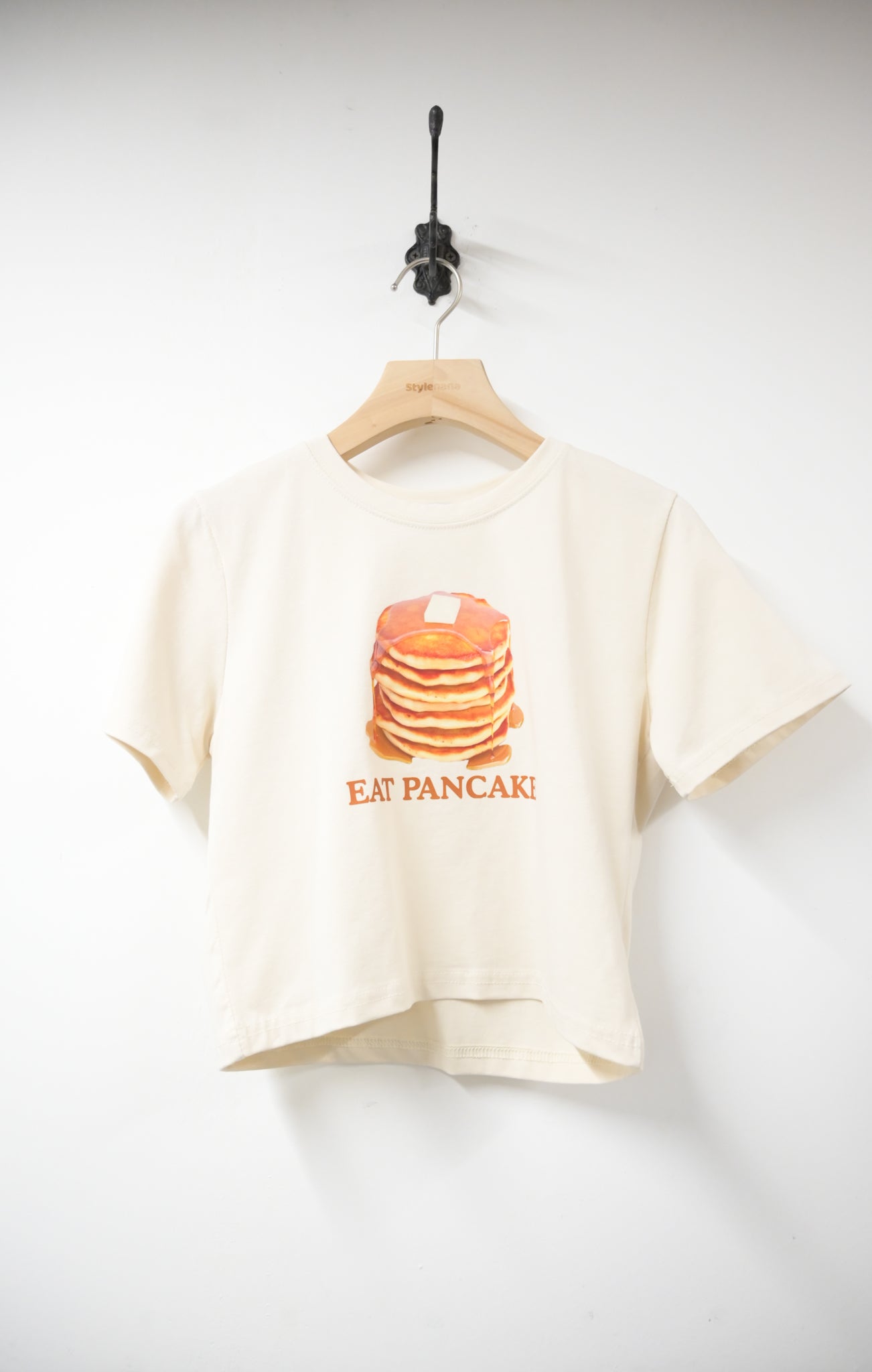 KR直送 Pancake Print Cropped Tee 3色入 S90618
