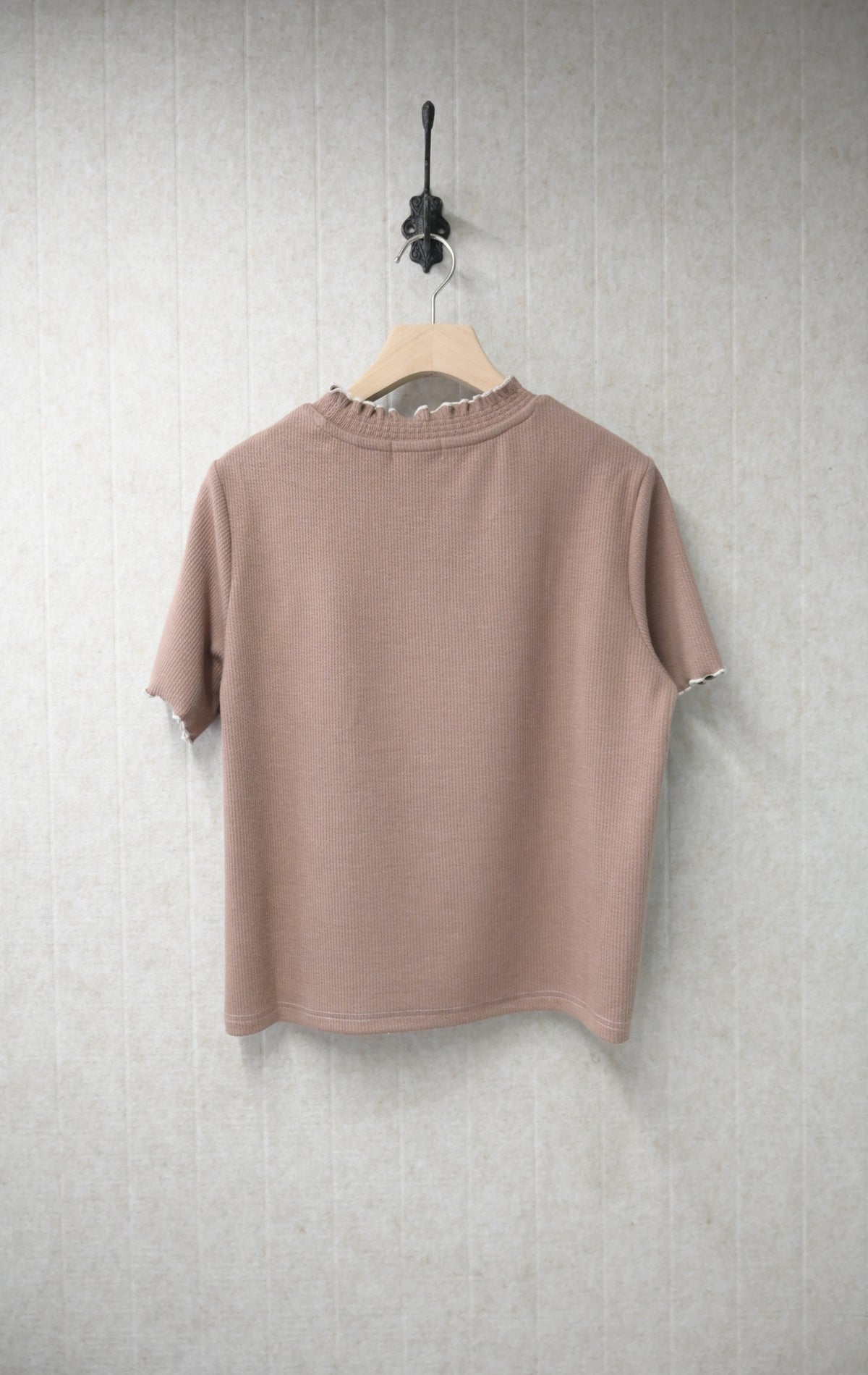 初秋・親膚暗直紋上衣 3色入 1S10920