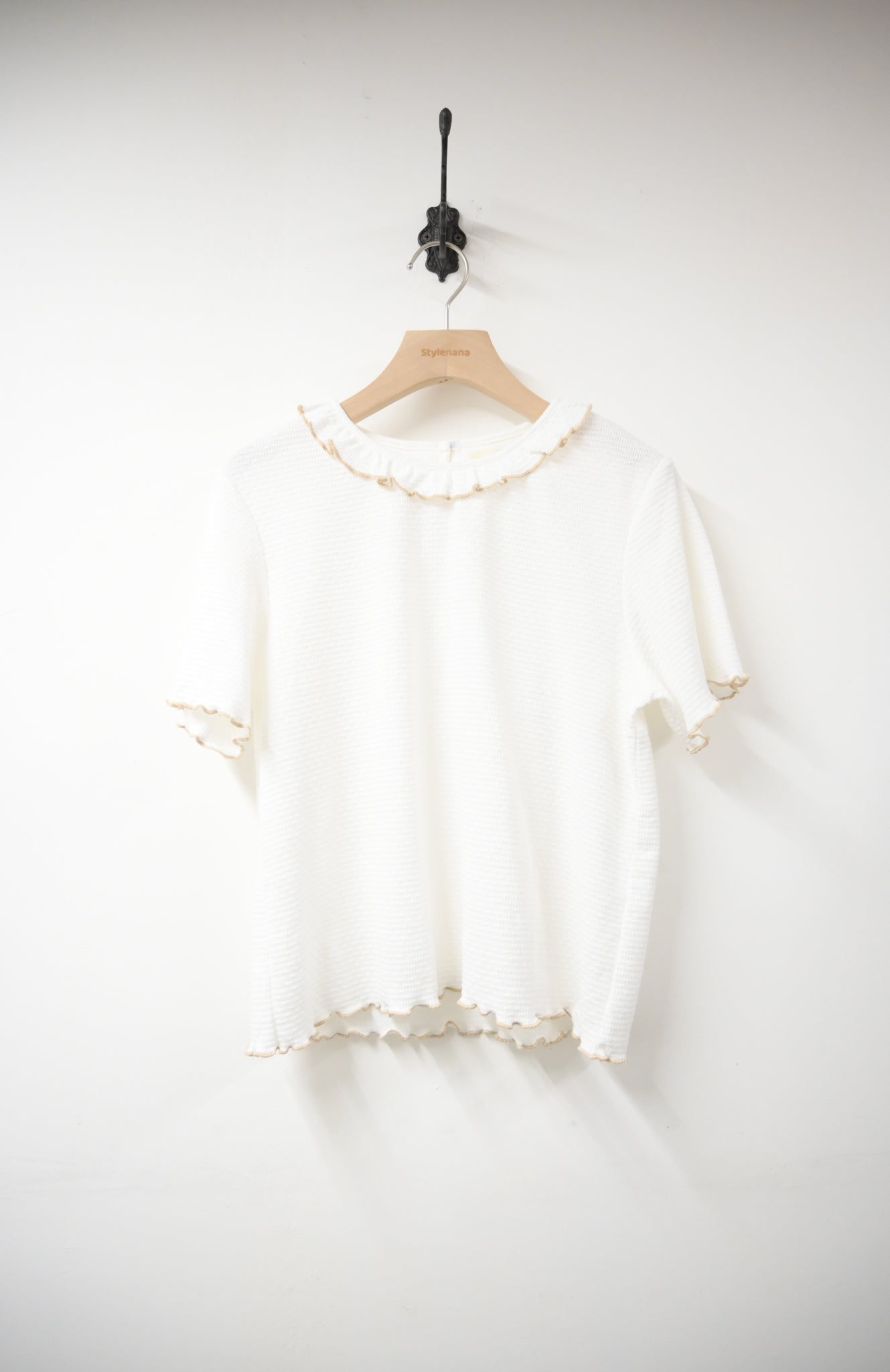 Ruffle BB領粒粒上衣 4色入 S10729