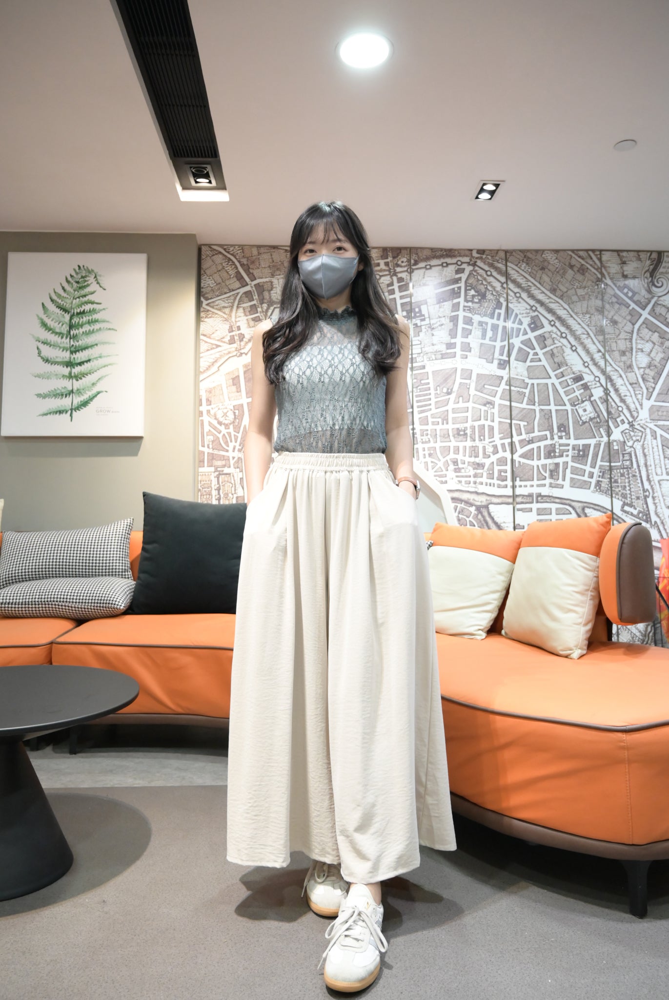 優雅Ruffle領Lace 背心 3色入 S10801