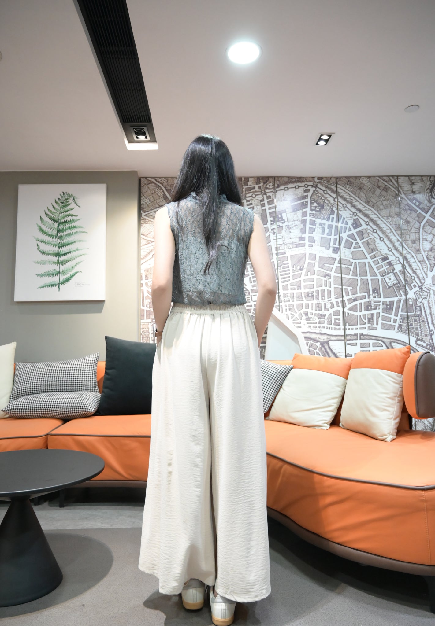 優雅Ruffle領Lace 背心 3色入 S10801