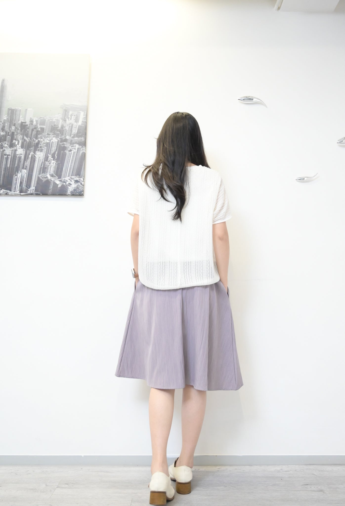 小個子友好!假兩件柔軟網面OP 2色入 S60818