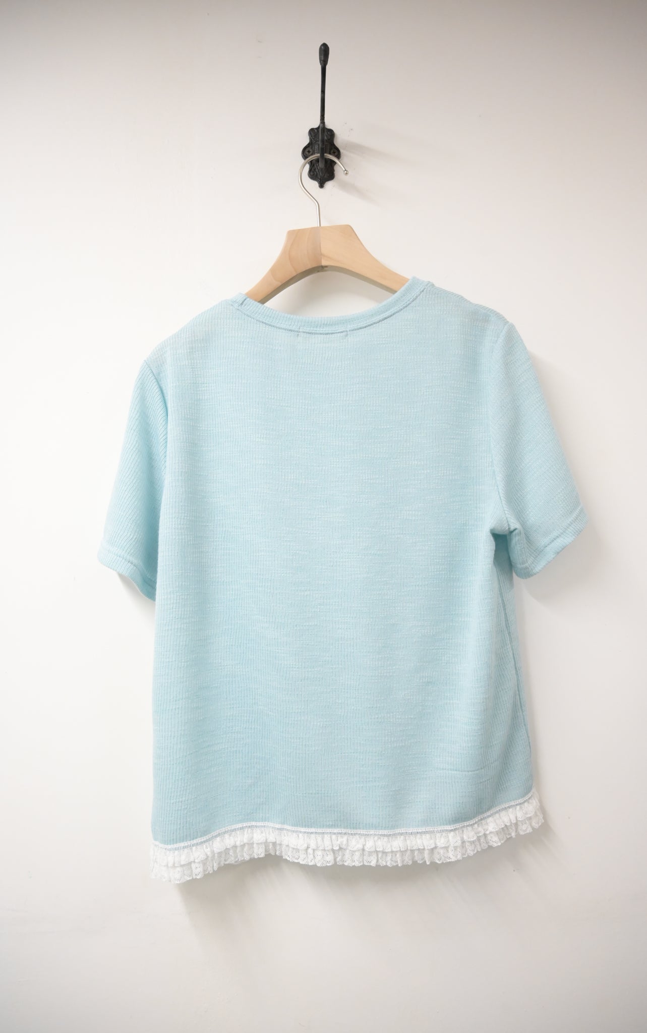 Ruffle lace邊彈性柔軟上衣 3色入 S50813