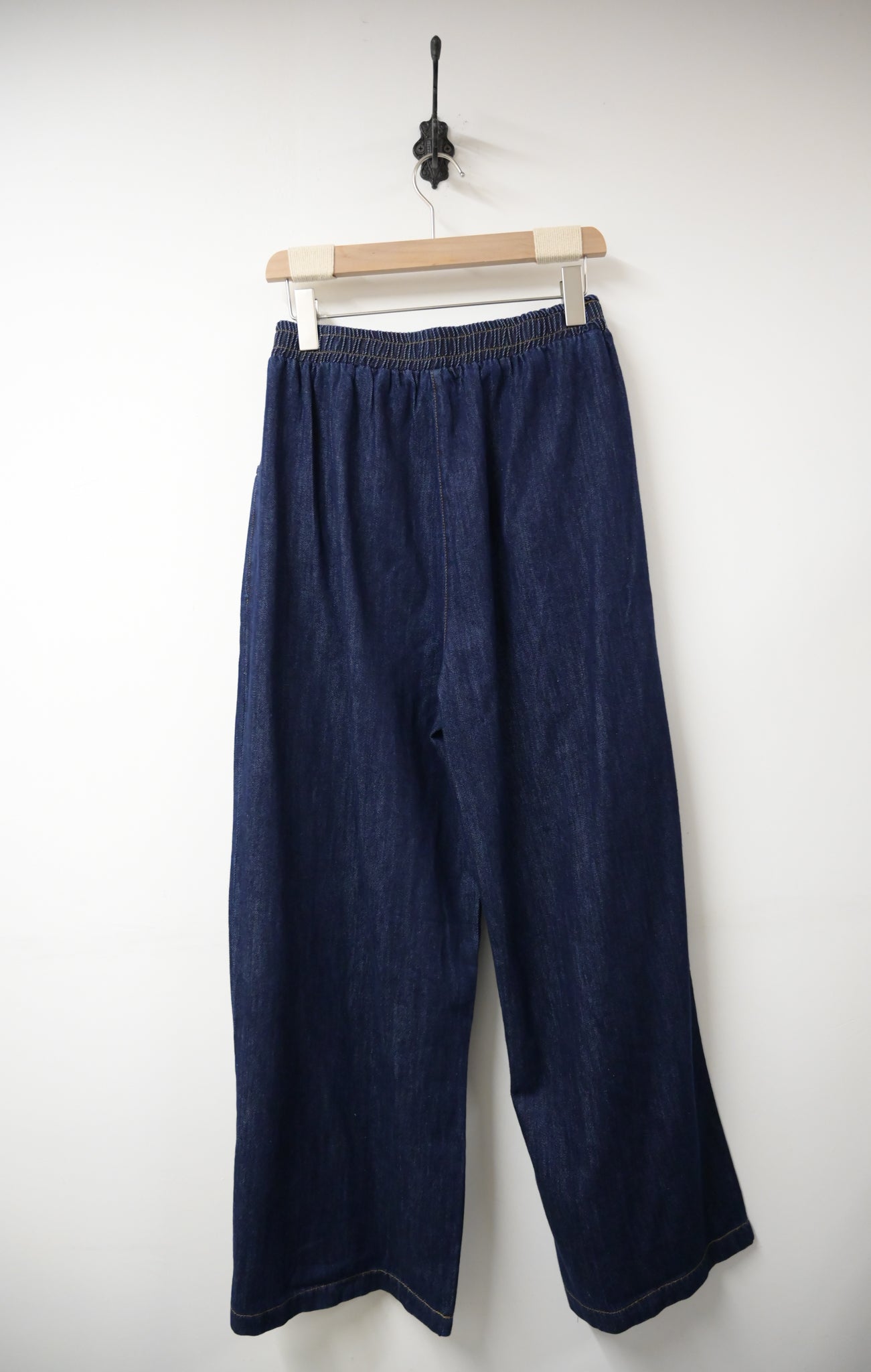 秋冬・明線斜骨柔軟寬鬆牛仔褲 1W71125