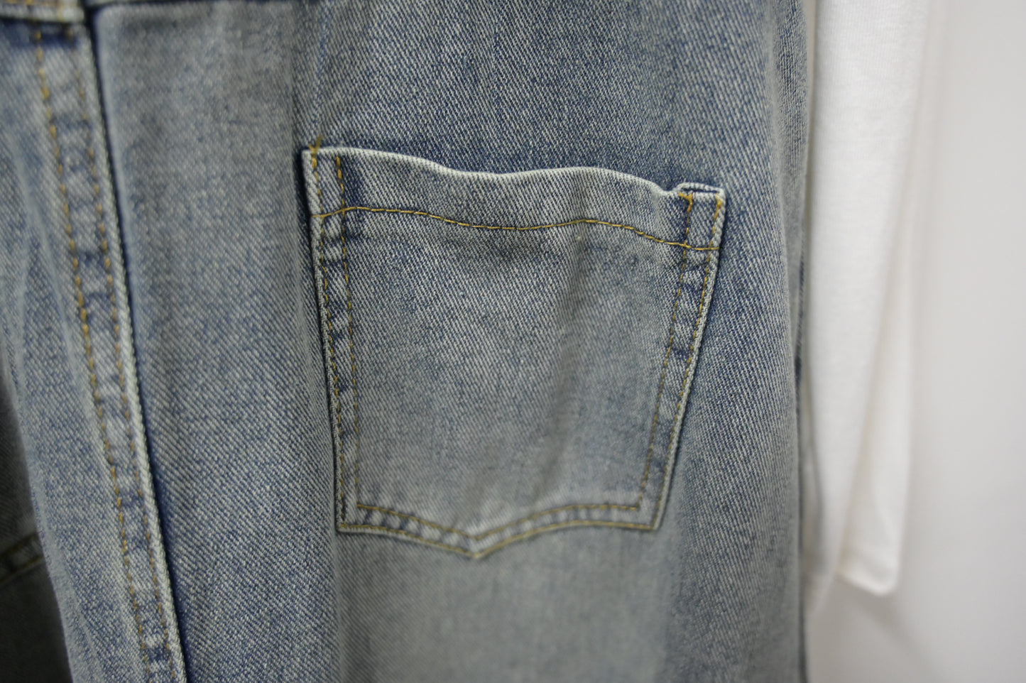 洗水牛仔背心裙連BELT及素色TEE 3件SET 2色入 W3112606