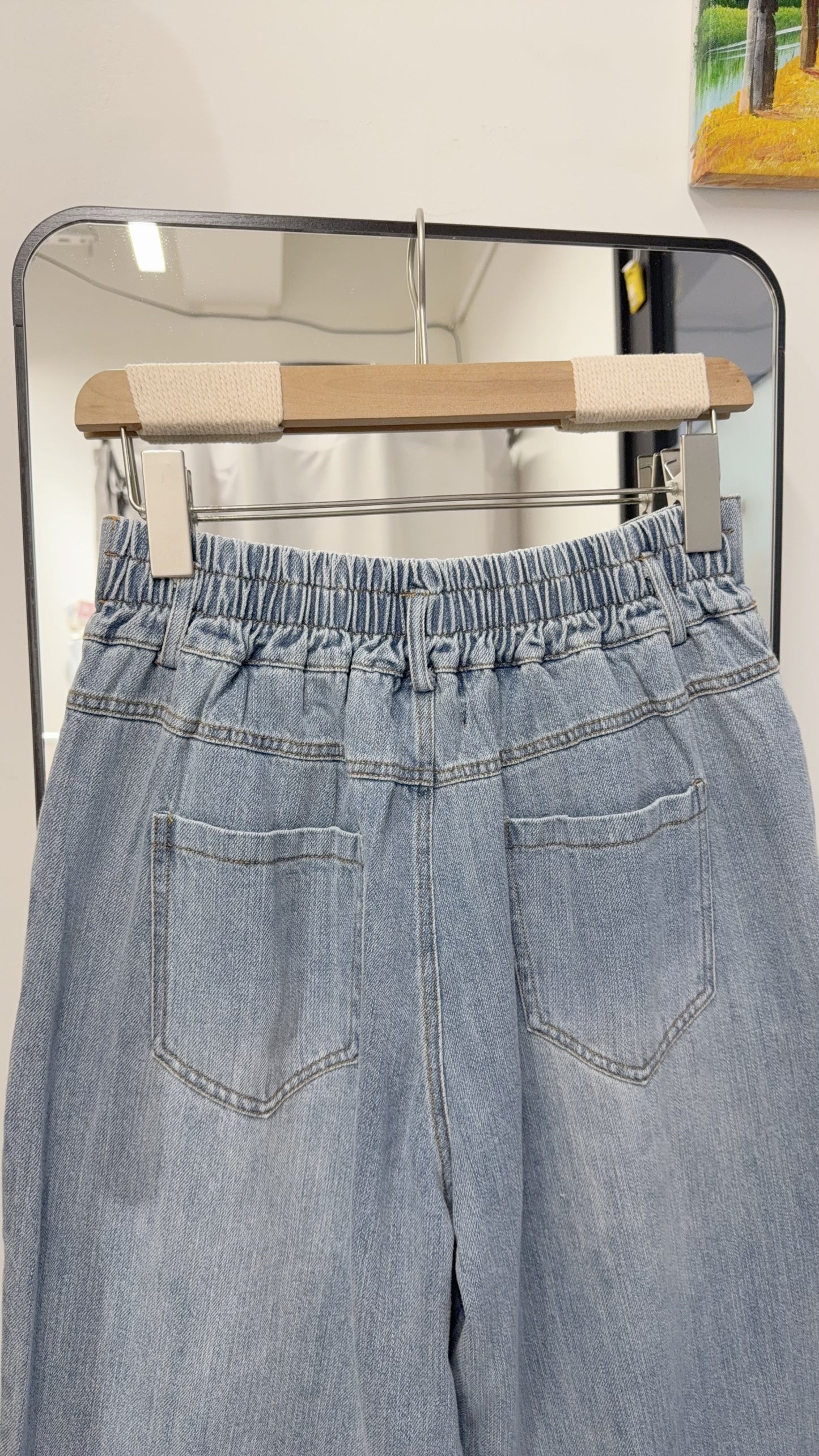 夏季・修腰洗水薄牛仔 1色入 1S70317