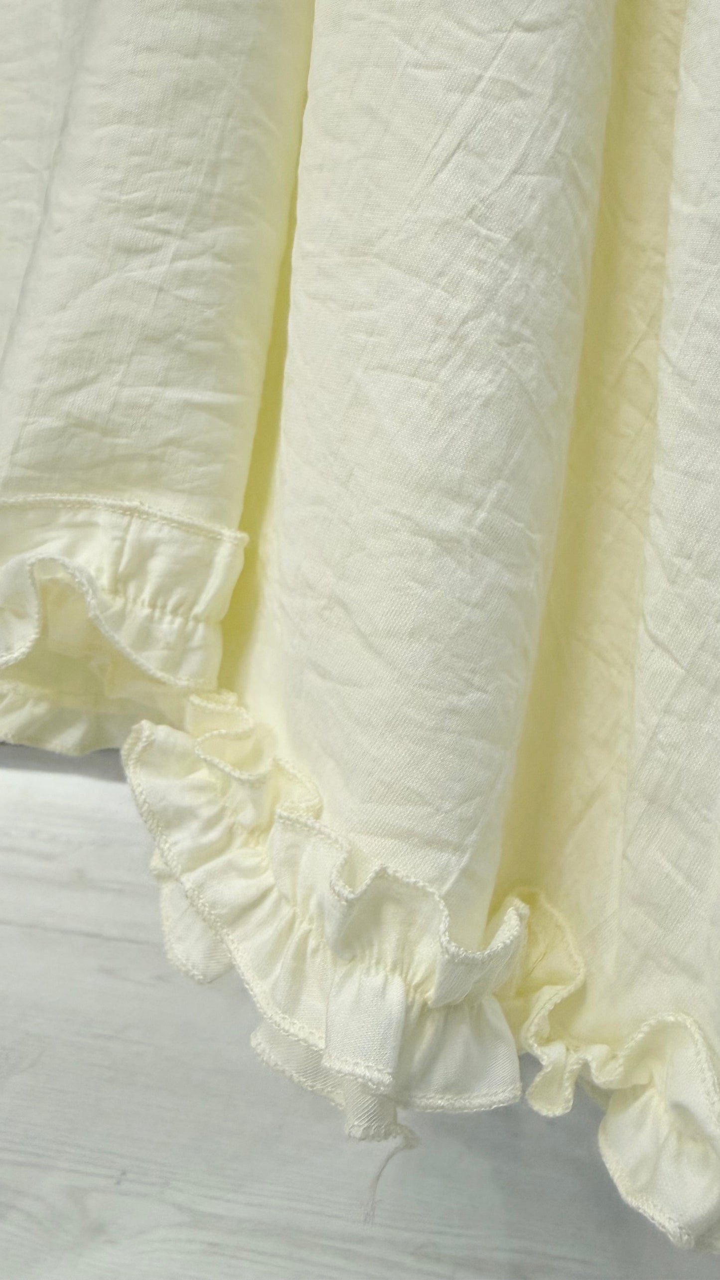 夏季・立體Ruffle邊假兩件長裙 2色入 1S60329