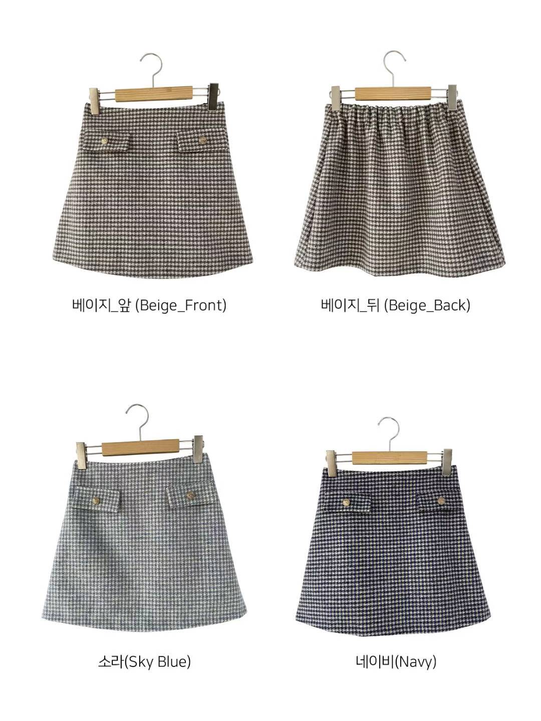 KR直送 千烏格短裙褲 2色入 1W91209