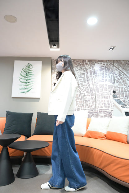 秋冬·明線啪鈕密針織反領外套 2色入
1W61119