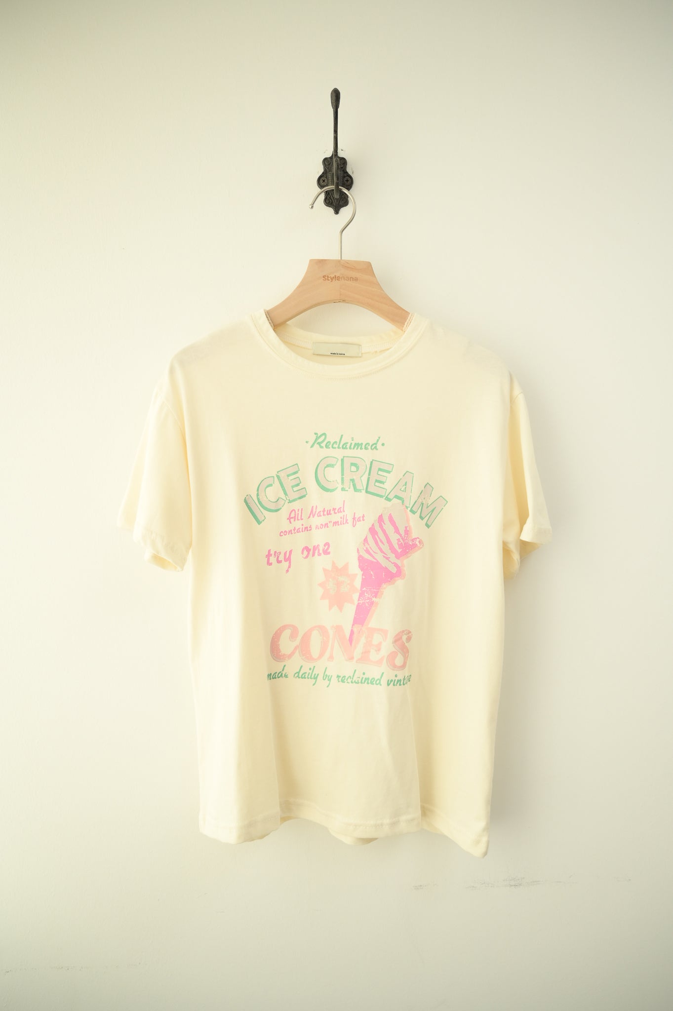 KR直送 夏日Ice-cream Print Tee 兩色入