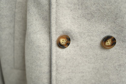 撞色反袖帶帽中長絨褸 1色入 1W61121