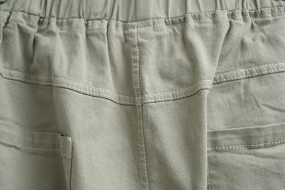 明線四季棉質九分褲 四色入 GR090203