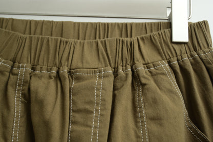 明線四季棉質九分褲 四色入 GR090203