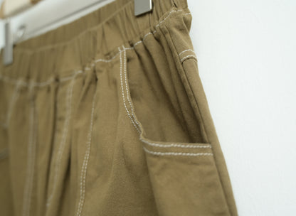 明線四季棉質九分褲 四色入 GR090203