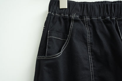 明線四季棉質九分褲 四色入 GR090203