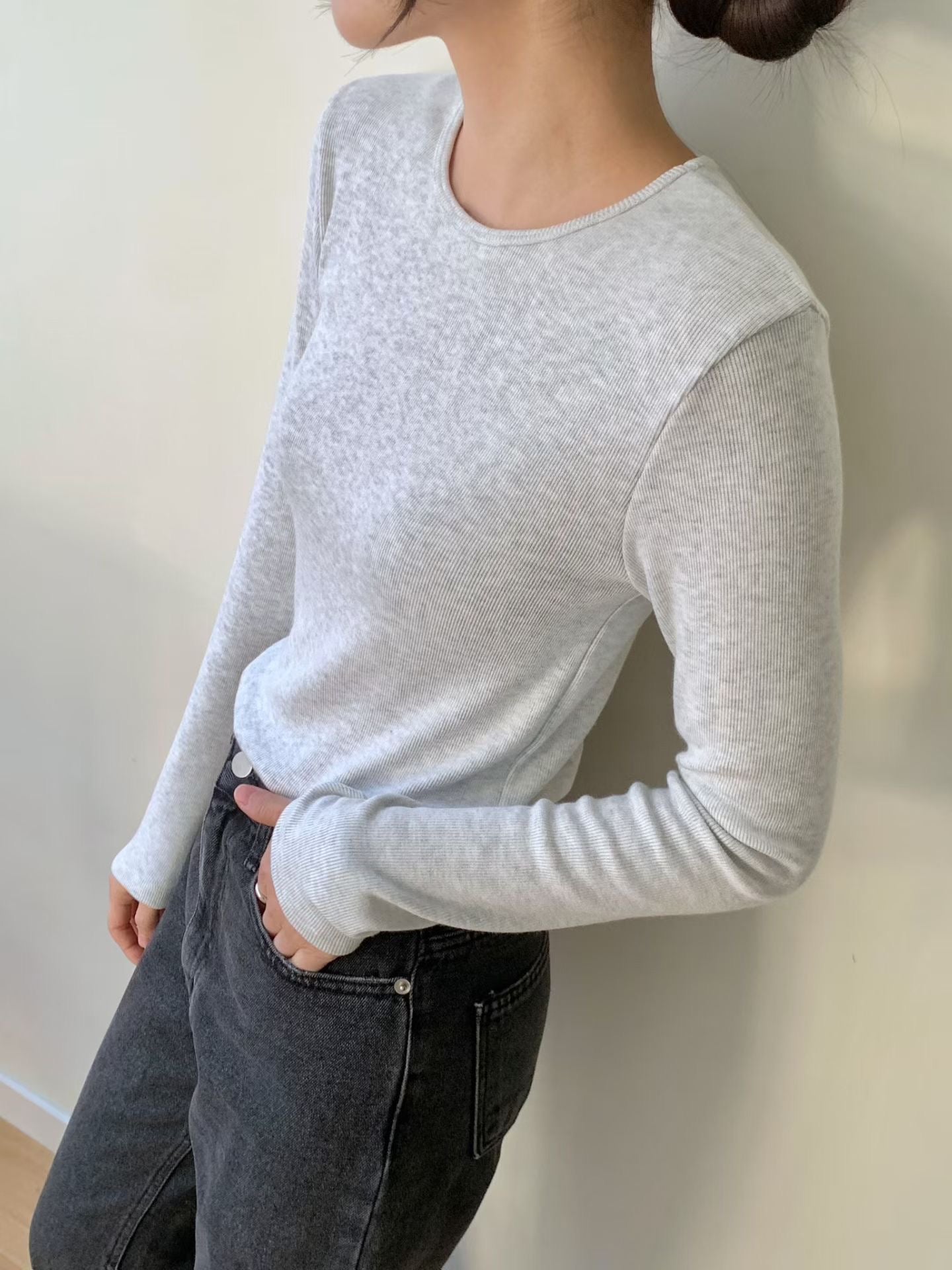 KR直送 Basic彈性上衣 6色入 1W91148