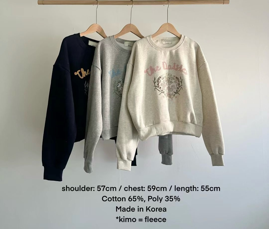 KR直送 The Daisies 加絨衛衣 1W91139