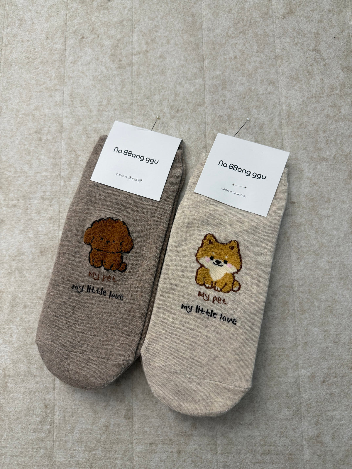 KR直送 狗仔短襪 2色入