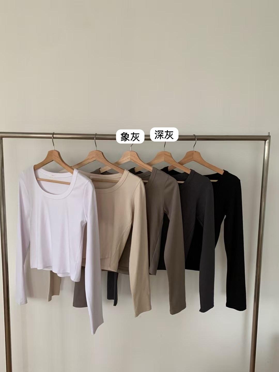 KR直送．莫代爾棉質圓領長袖1W91108