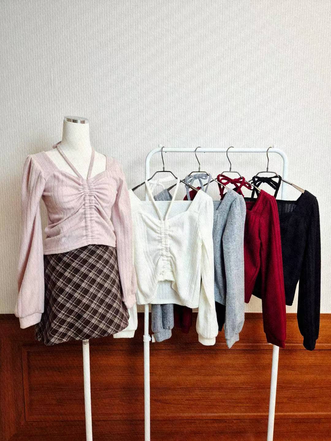 KR直送 2-Ways 束繩上衣 3色入 1W91211