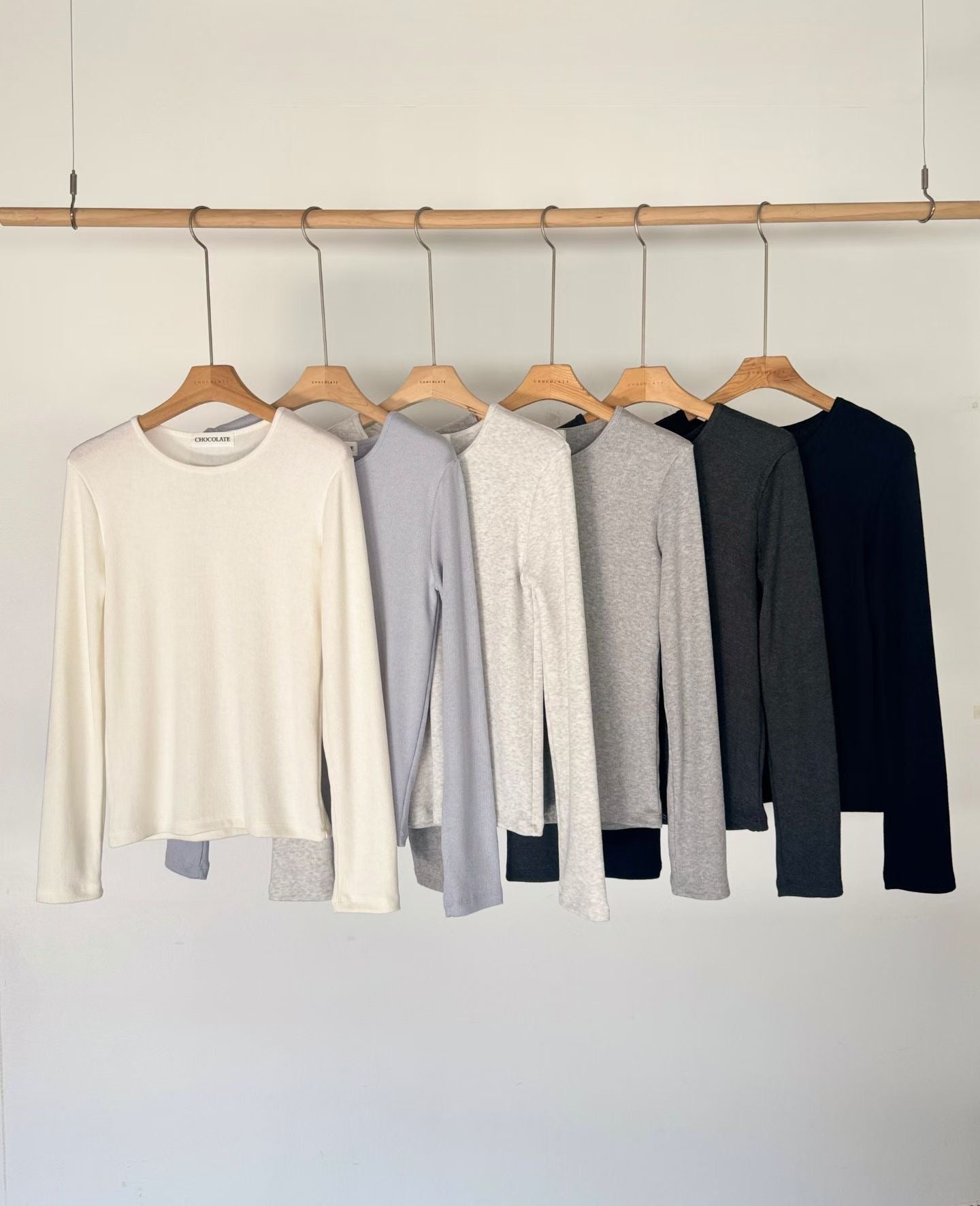 KR直送 Basic彈性上衣 6色入 1W91148