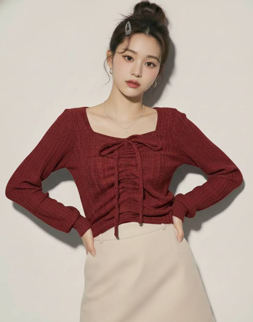 KR直送 2-Ways 束繩上衣 3色入 1W91211