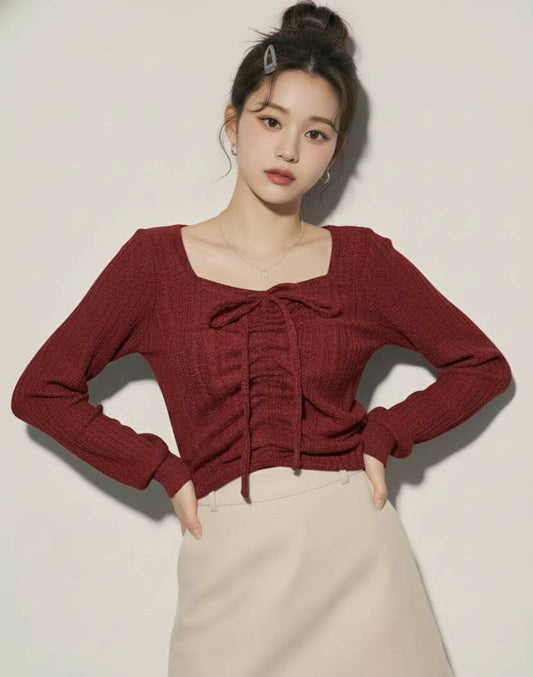 KR直送 2-Ways 束繩上衣 3色入 1W91211