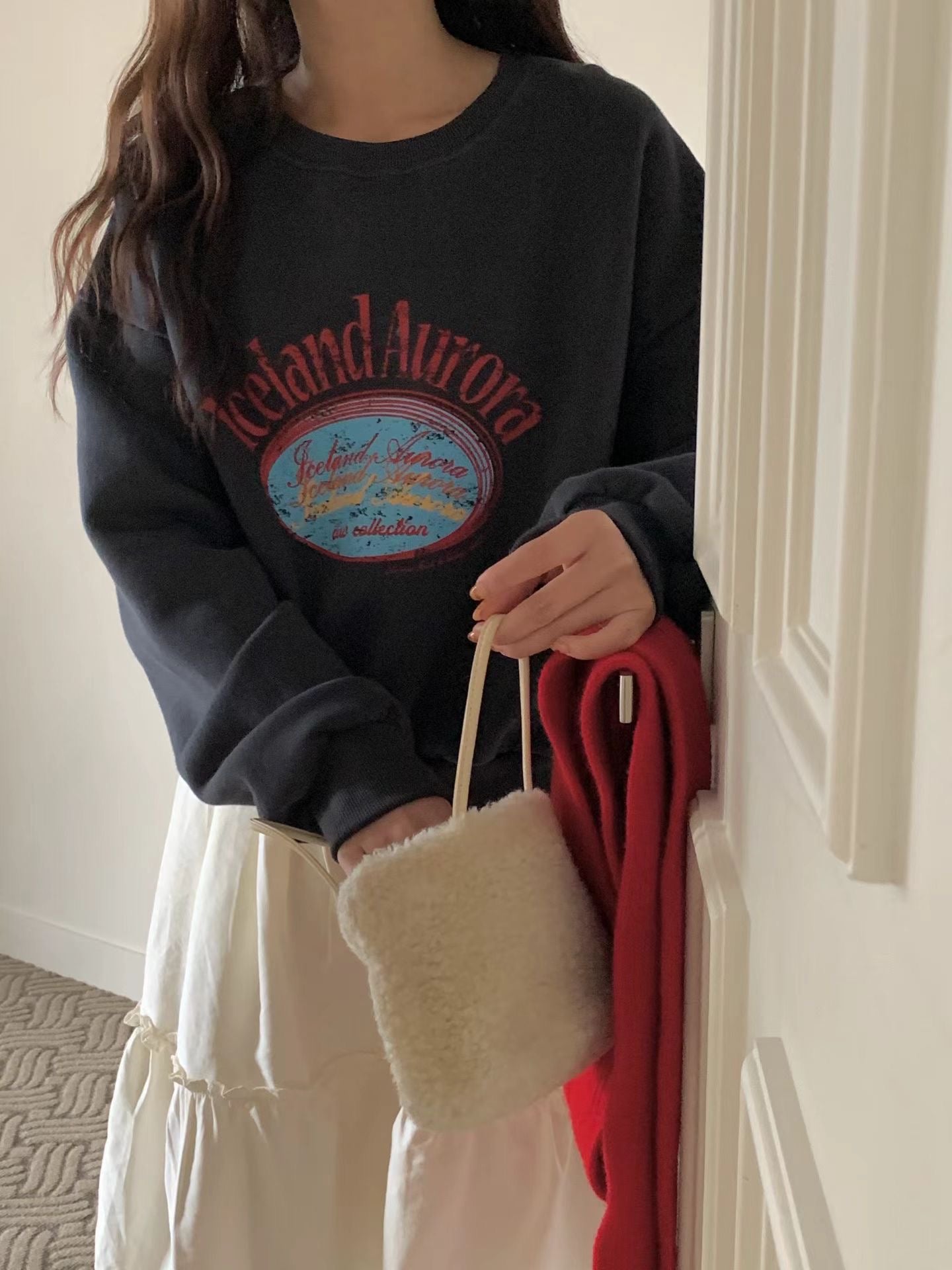 KR直送 Aurora 加絨衛衣 1W91137