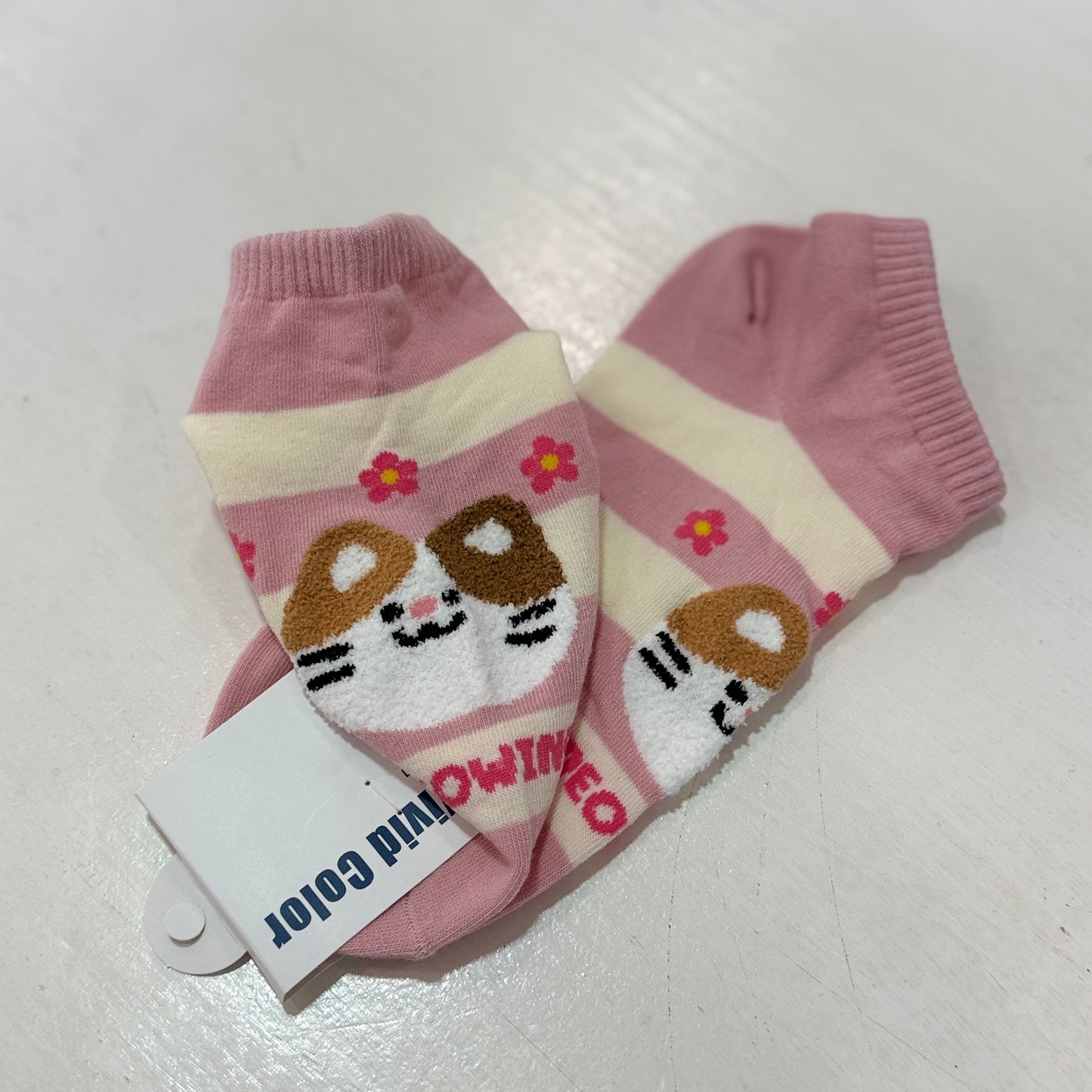 KR直送 貓貓短襪 兩色入