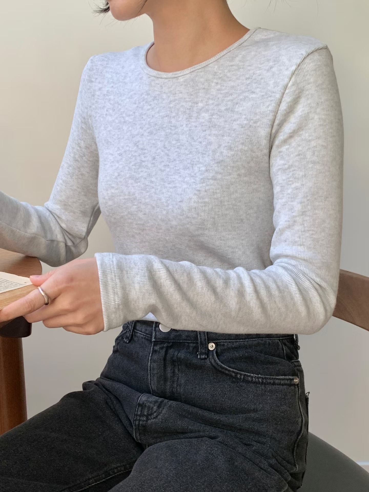 KR直送 Basic彈性上衣 6色入 1W91148