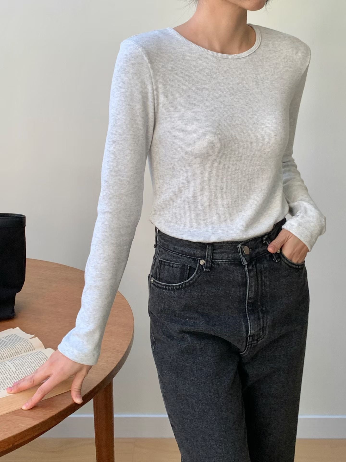 KR直送 Basic彈性上衣 6色入 1W91148