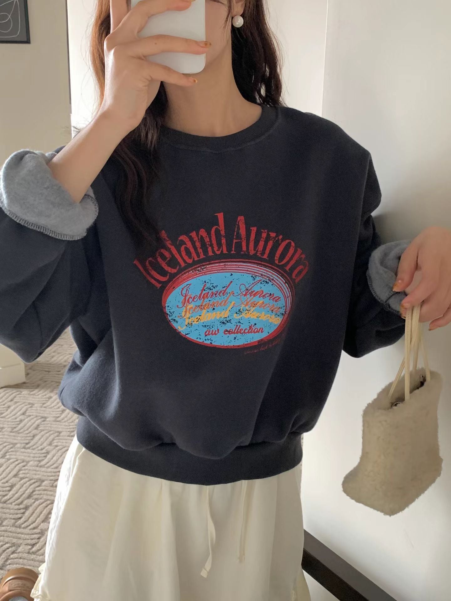 KR直送 Aurora 加絨衛衣 1W91137