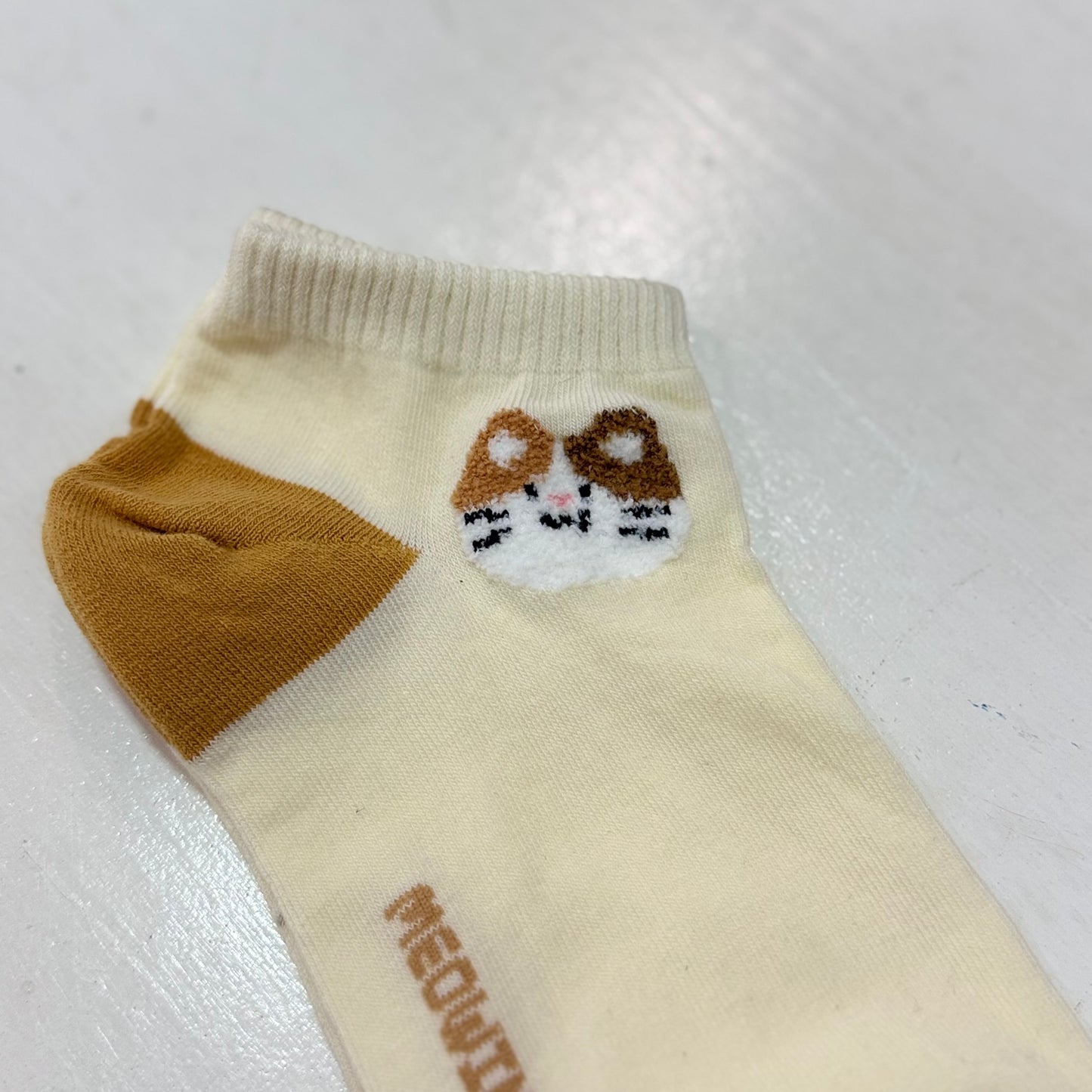 KR直送 貓貓短襪 兩色入