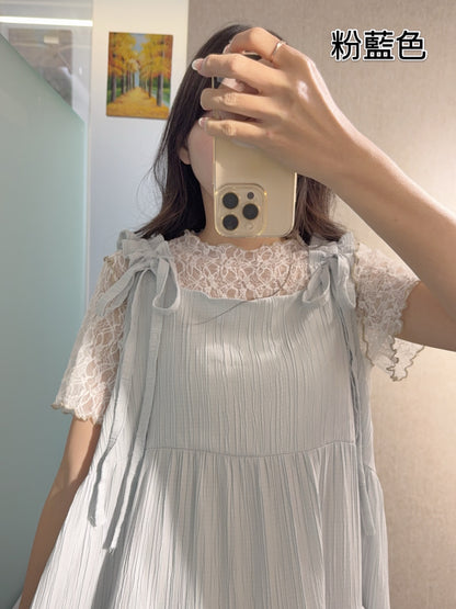 夏季・索索肩帶層層蛋糕裙 4色入1S10721