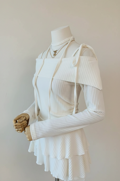 KR直送 單膊皺皺邊上衣 3色入1W90922