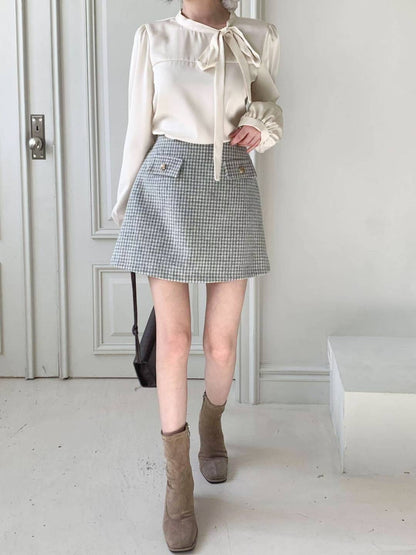 KR直送 千烏格短裙褲 2色入 1W91209