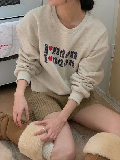 KR直送 I Love London加絨衛衣 1W91138